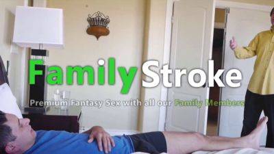 Stepmom begs for stepson's hard dick in this full family video - sexu.com