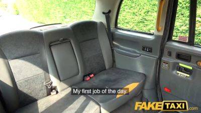 Rhiannon Ryder - Petite British babe Rhiannon Ryder gets her tight asshole stretched in fake taxi - sexu.com - Britain